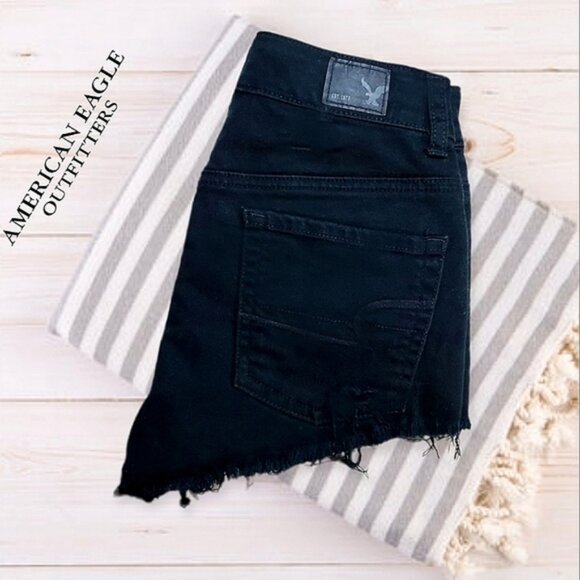 AEO- Hi-Rise Festival Fringe Shorts-Rare- NWT- Size 00 - Picture 10 of 15